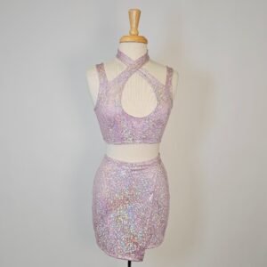 Sparkly Pink Skirt & Top Set (Sample)
