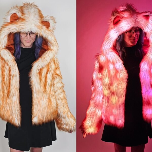 Amber-Short-LED-Coat-Collage Amber-Short-LED-Coat-Collage