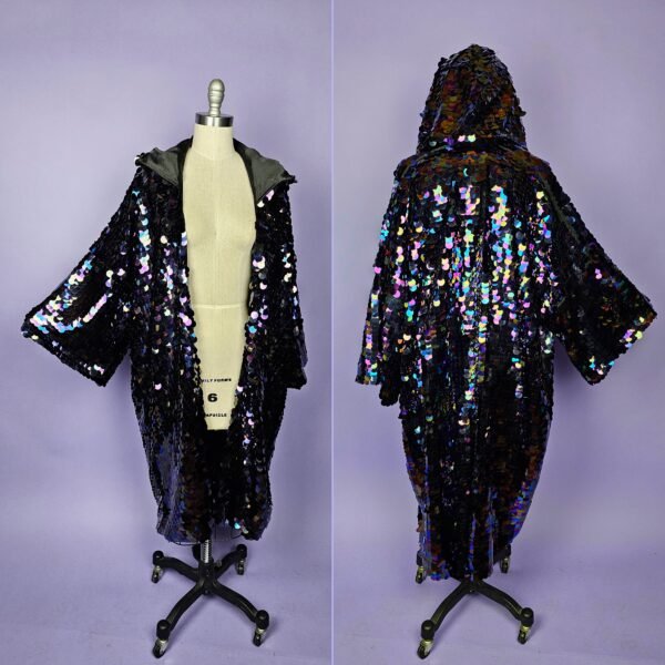 Black-sequin-kimono Black-sequin-kimono