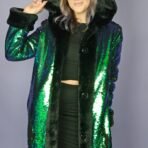 Green-sequin-fur-coat