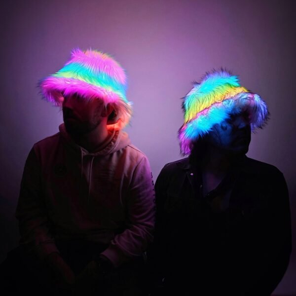LED Faux Fur Bucket Hat (RTS)