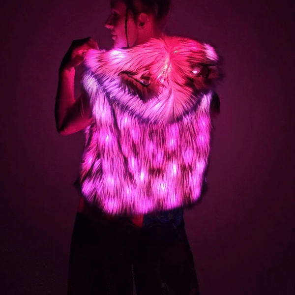 LED-Vest-Short-PinkLights LED-Vest-Short-PinkLights