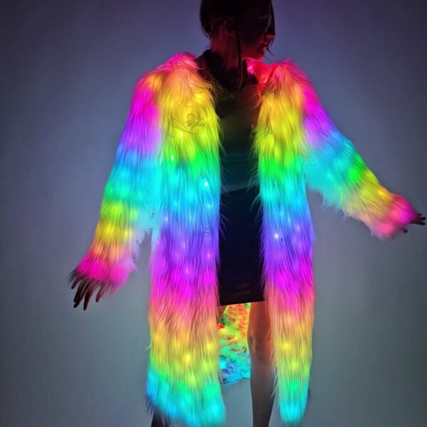 White_full_length_led_coat White_full_length_led_coat