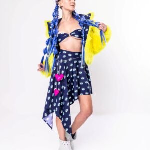 Eye Print Skirt Set (Sample)